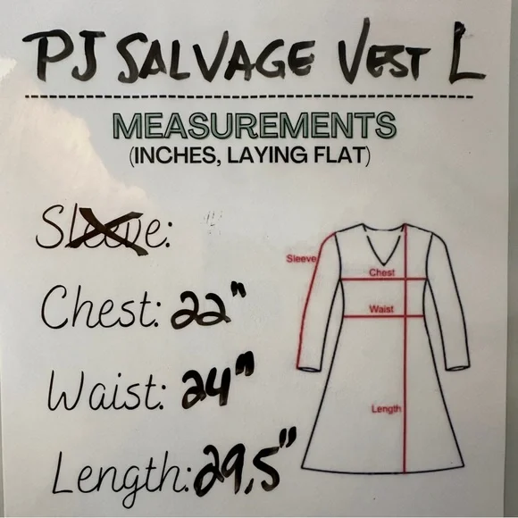 PJ Salvage Santa Fe Sherpa Vest L - Picture 11 of 12